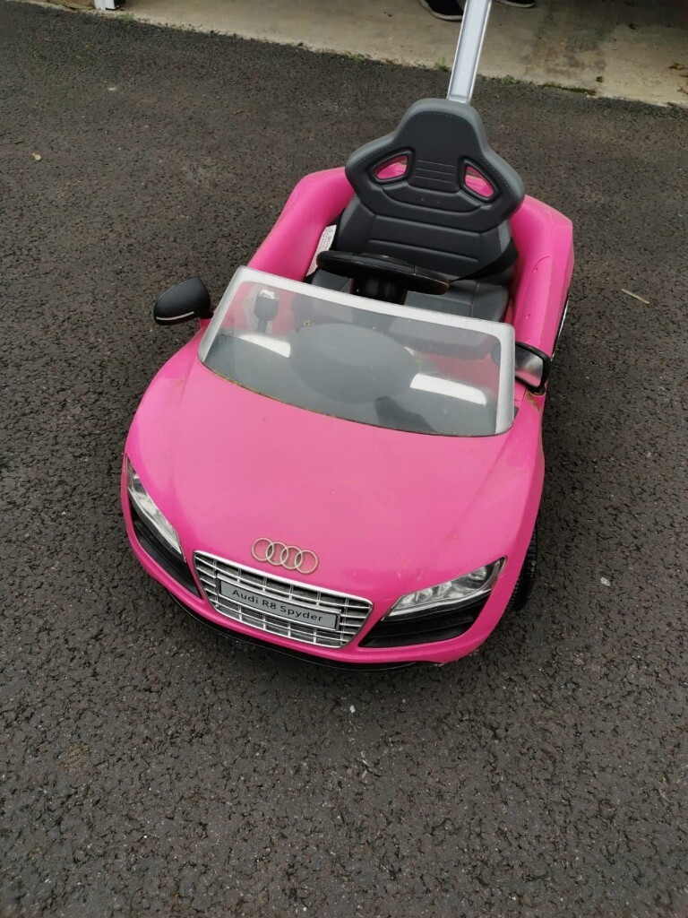 kids pink audi